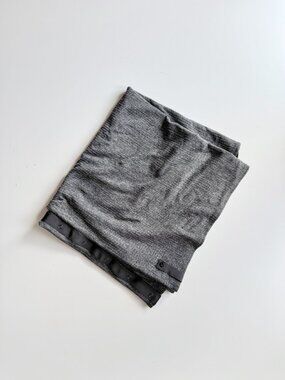 LULULEMON Vinyasa Coco Pique Black Rulu Knit Convertible Scarf Shawl Wrap